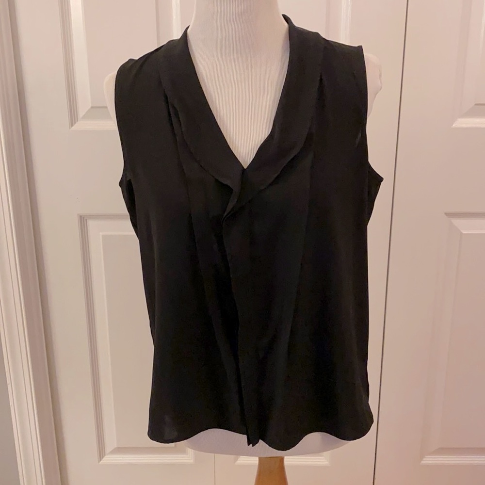 CK black sleeveless blouse, sz L